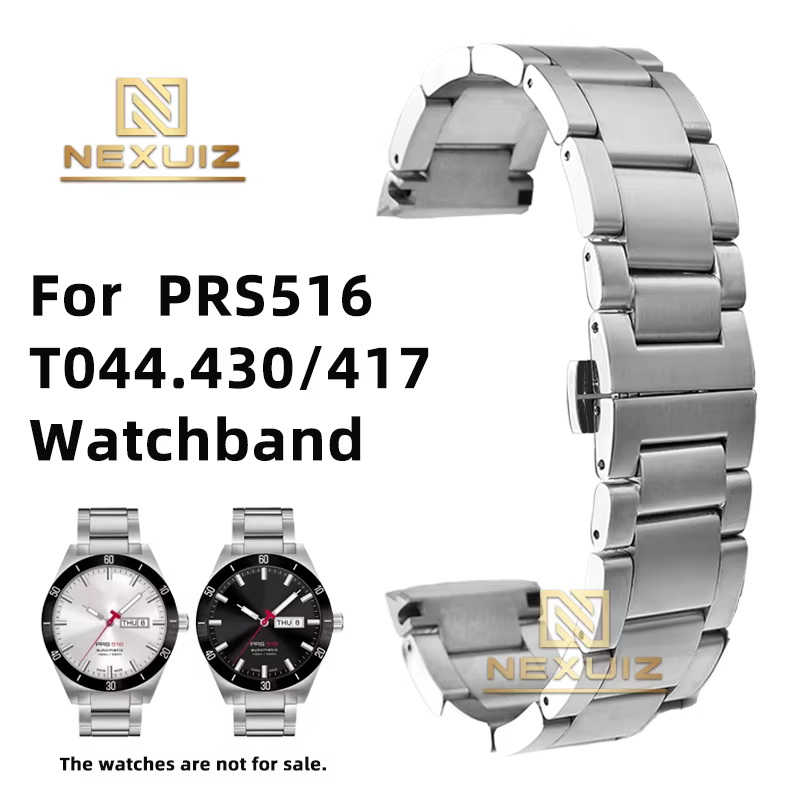 Bracelet de montre en acier de précision solide pour homme