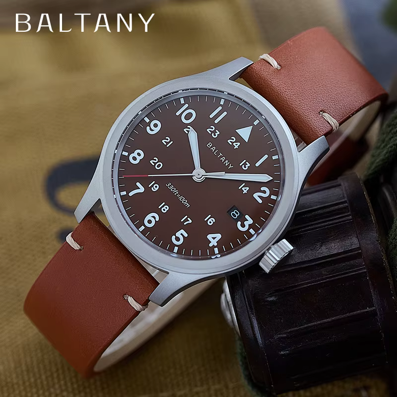 Montre de terrain à quartz Baltany S2082 pour homme