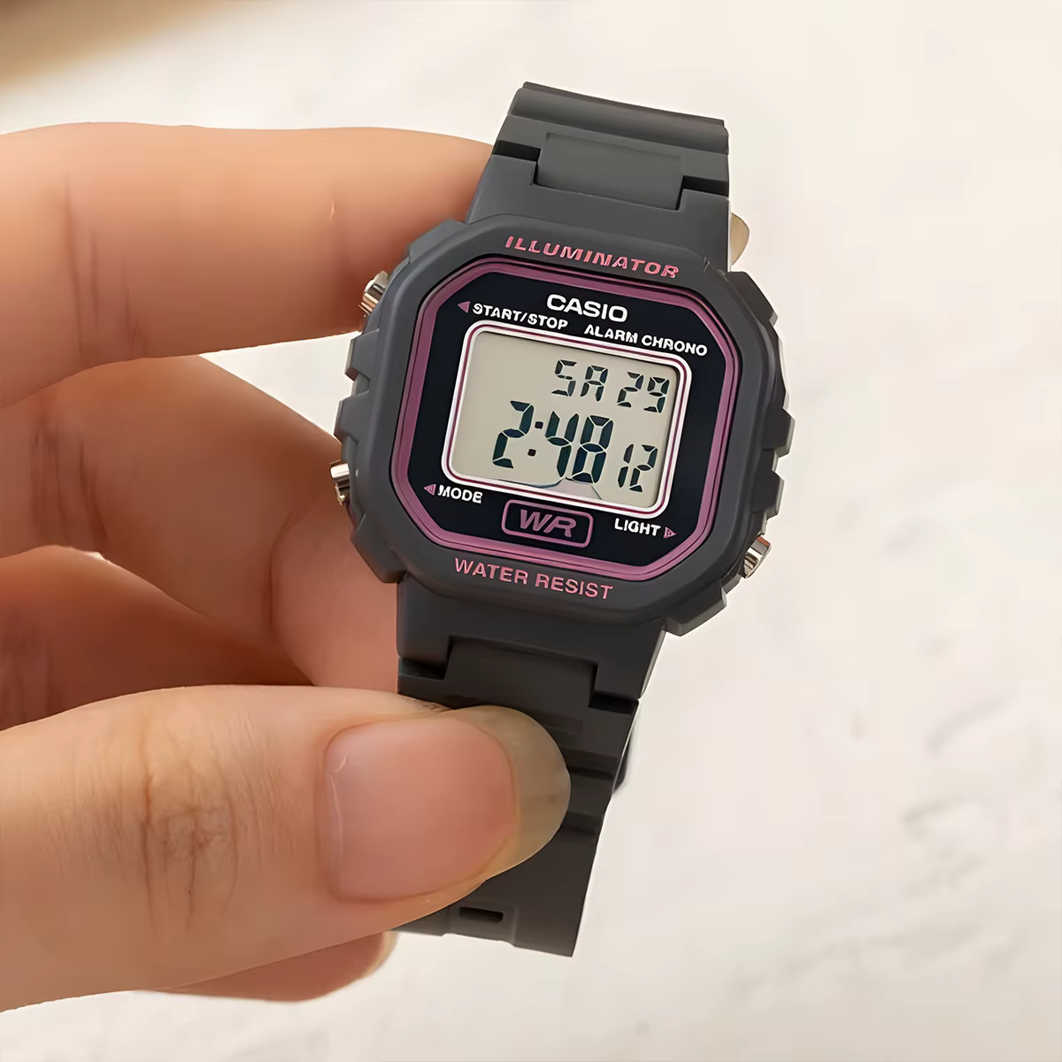 Montre Casio pour femme LED polyvalente tendance multifonctionnelle électronique relogio LA-20WH-8A