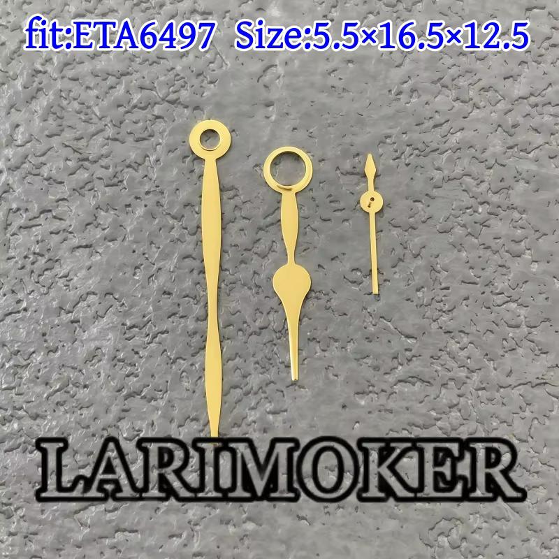 LARIMOKER ETA6497 aiguilles de montre or Rose blanc bleu noir argent et or