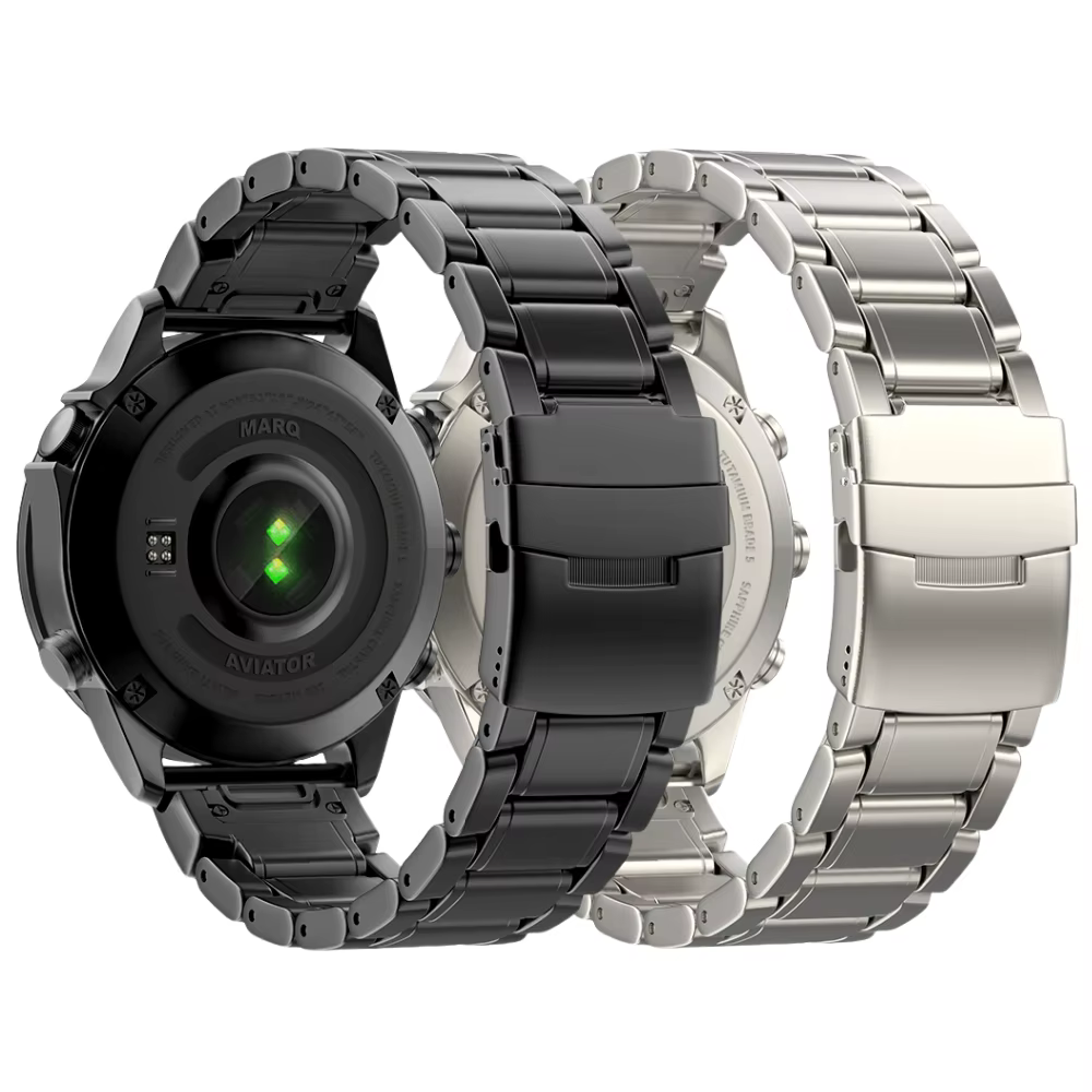 22 26mm titane Marq aviateur Bracelet de montre à ajustement rapide pour Garmin Fenix8 47mm 51mm 6Pro/5XPlus/Instinct2X