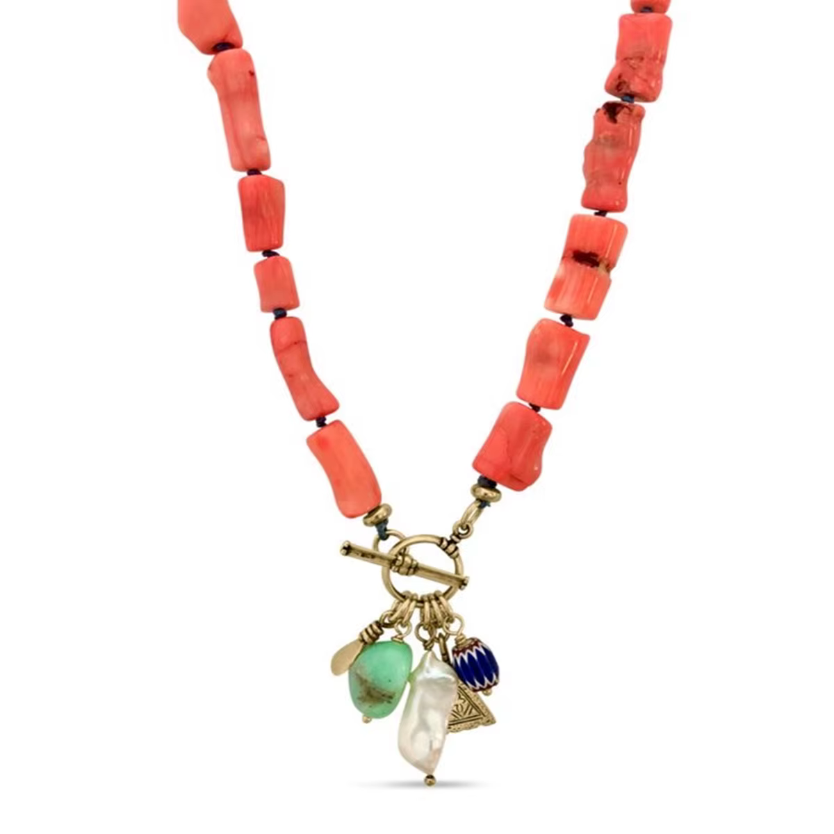 Collier en corail rouge Style INS, accessoires de mode pour femmes, nouveaux bijoux pendentif en perles naturelles, meilleur cadeau de noël pour mariage