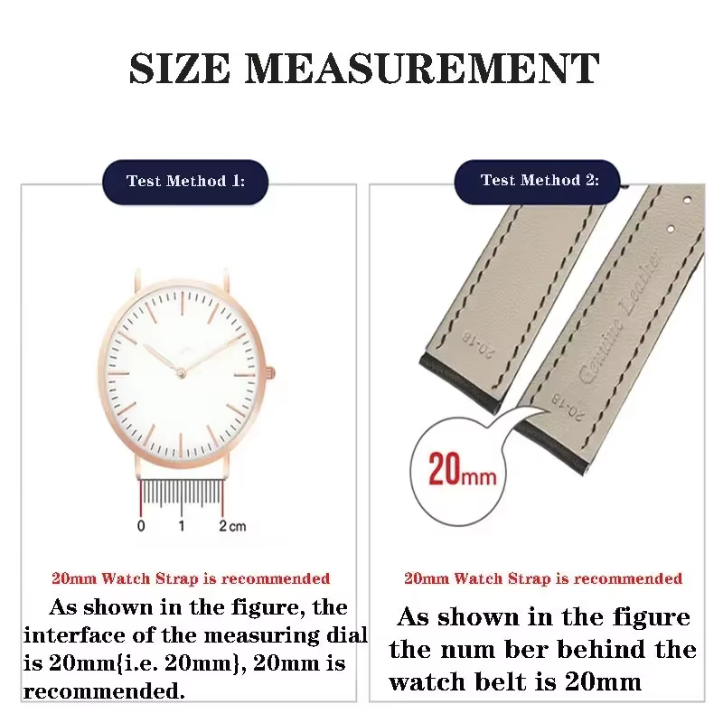 Bracelet d'accessoires de montre en cuir véritable noir marron pour Hublot série Big Bang
