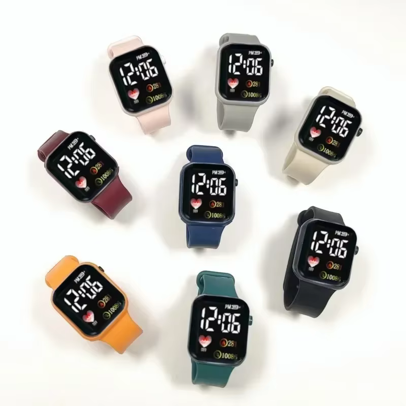 Montres numériques LED pour enfants et adultes