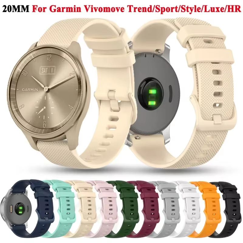 Bracelet de montre en silicone pour Garmin VivomGru