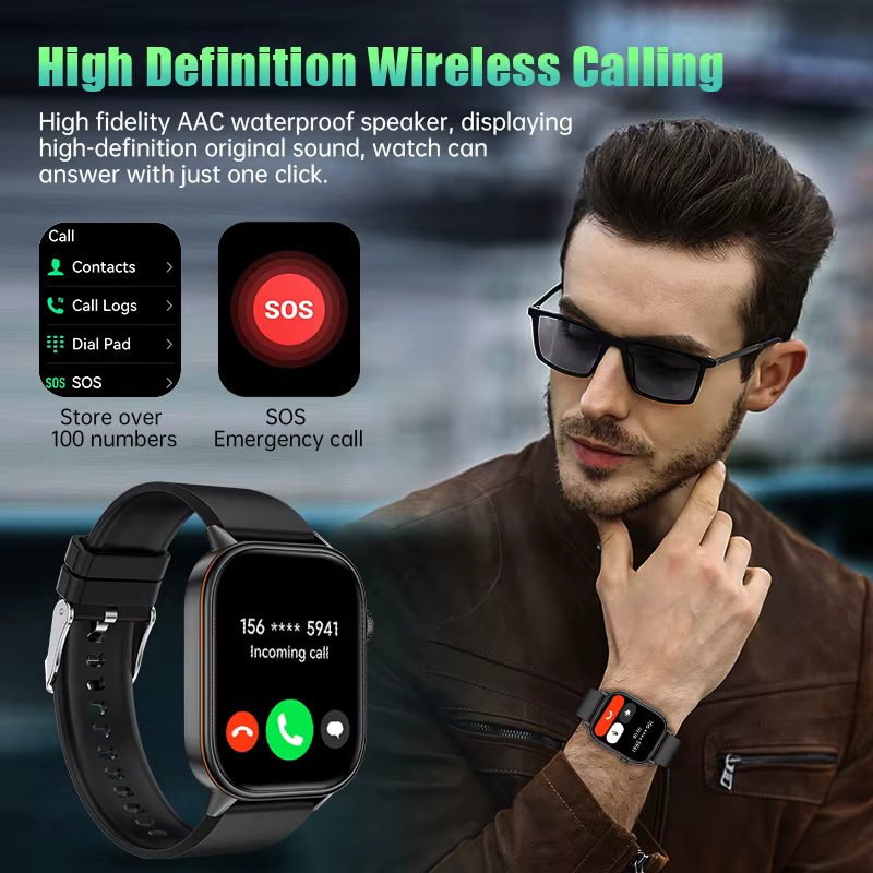 Montre connectée GPS LIGE avec écran HD 2