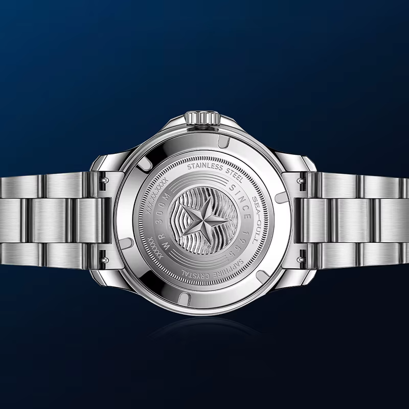 Seagull Mouette 43.5mm montre plongée 300M étanche automatique mécanique montre-bracelet Phase de lune luminescente hommes montres 1215 nouveau 2025