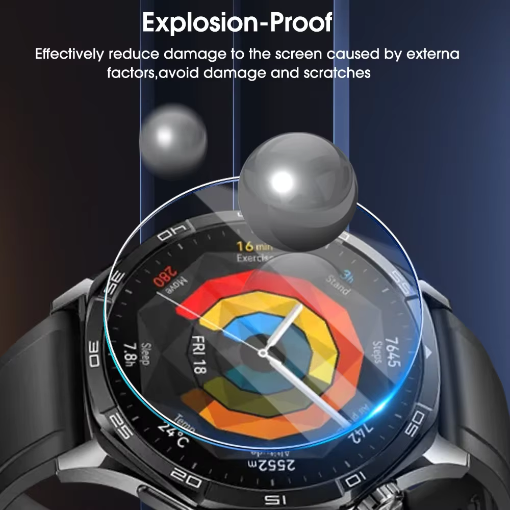 41mm 46mm verre de protection pour Huawei montre GT 5 4 3 2 Pro Smartwatch protecteur d'écran