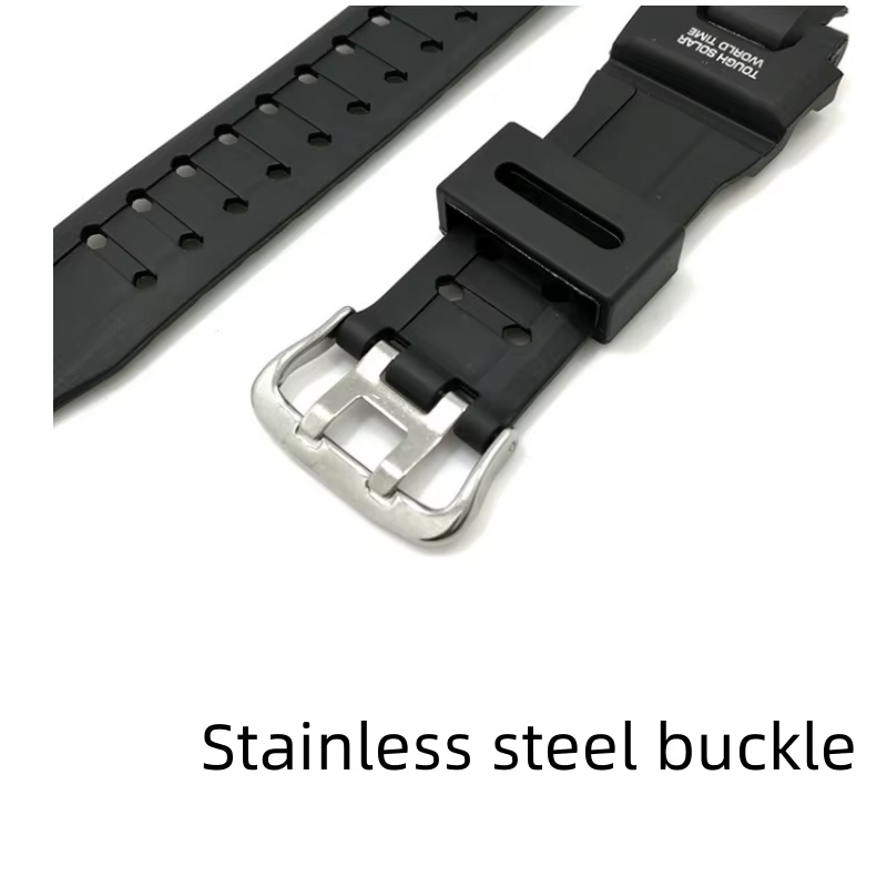 Bracelet de montre électronique sport en plastique avec boucle ardillon en acier inoxydable pour CASIO G Shock GA-1000/1100 G-1400 GW-4000