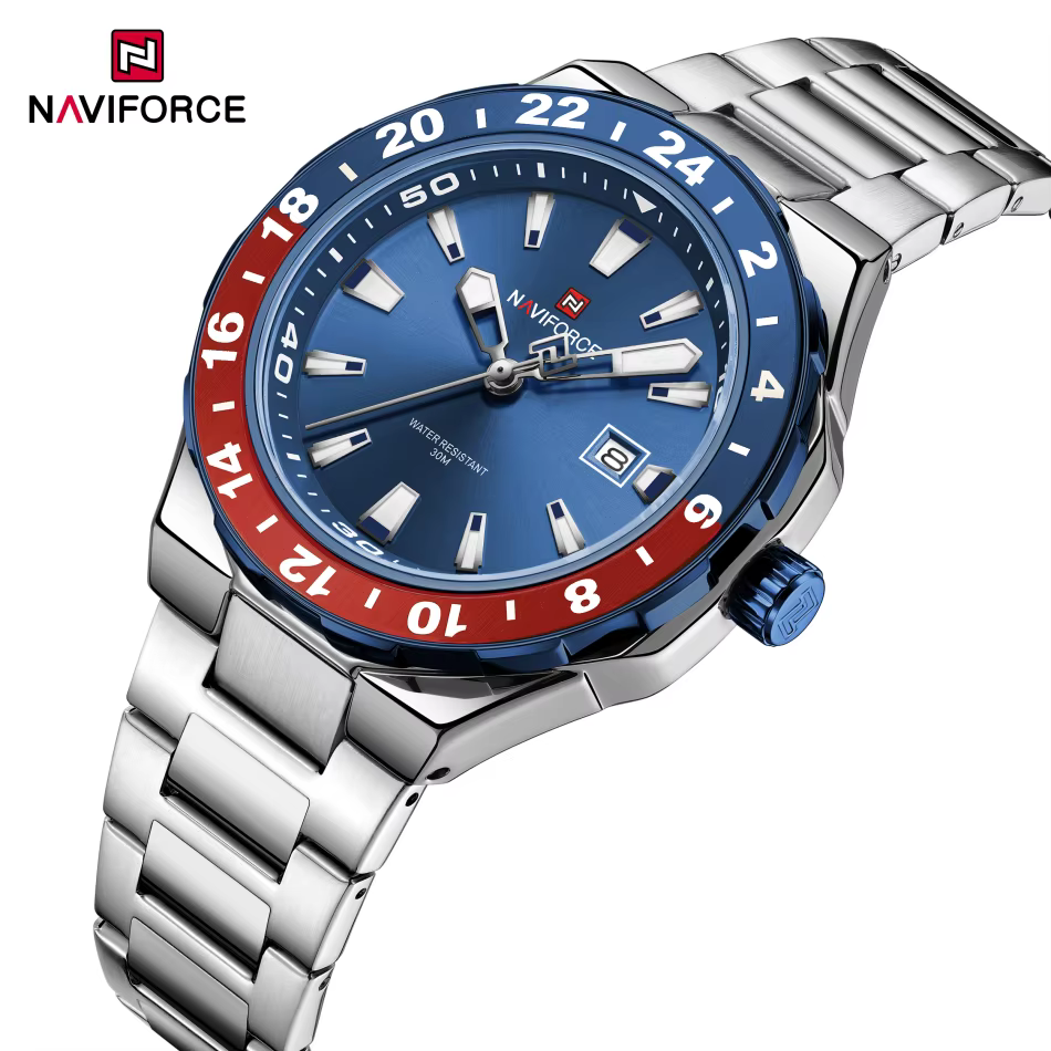 NAVIFOCE montres d'affaires de luxe pour hommes sport étanche horloge à Quartz