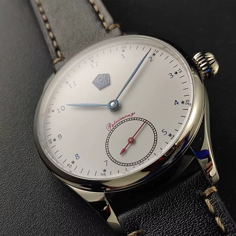 Montre mécanique manuelle broche bleue rôtie mouette ST3621 Jones épée Vintage affaires hommes étanche