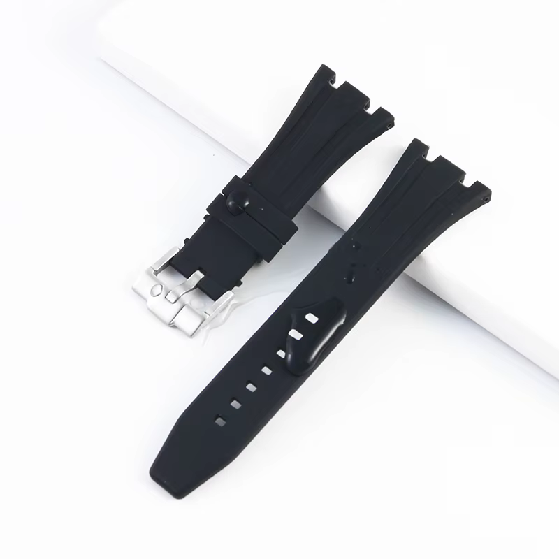 Bracelet de montre en caoutchouc de silicone étanche