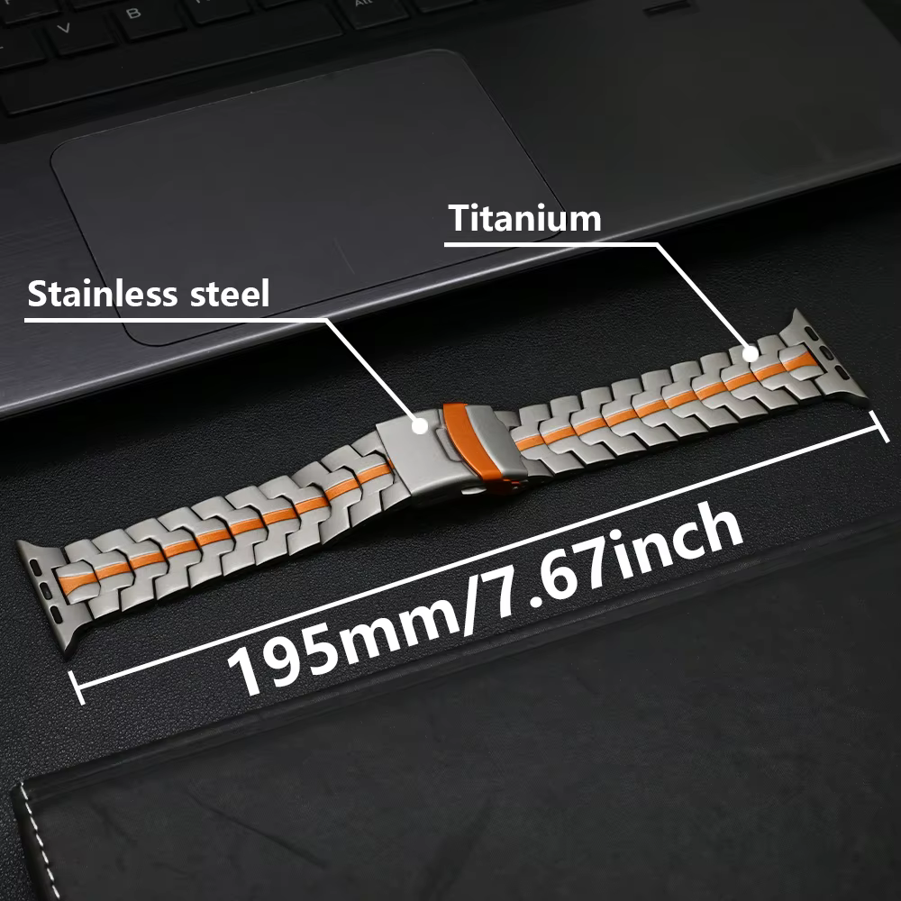Bracelet en titane pour hommes pour Apple Watch