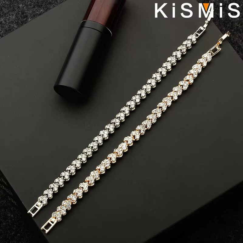 Bracelet jonc en cristal de luxe pour femmes, or rose, argent, bijoux de mode, cadeau fait à la main