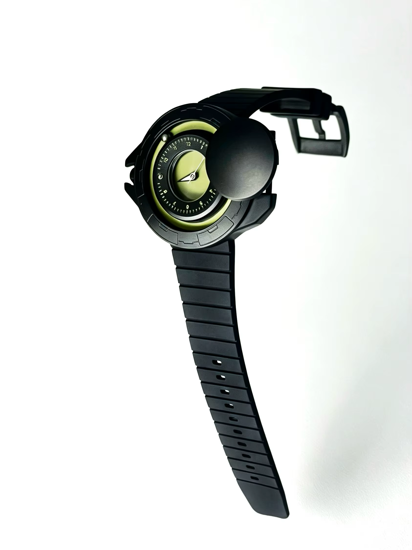 Daniel Gorman Gravity Series montre flottante magnétique hommes conception futuriste automatique Sport montre-bracelet étanche