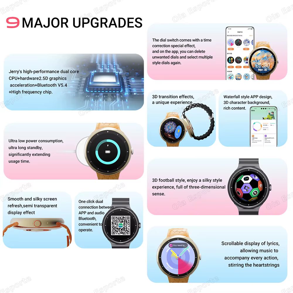Montre intelligente 2.09 pouces AMOLED écran Bluetooth appel boussole Tracker hommes montres de sport moniteur de santé femmes Smartwatch étanche