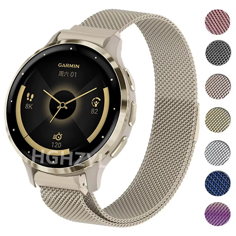 Bracelet en métal pour Garmin Venu 3s Venu41mm 2 plus 2s