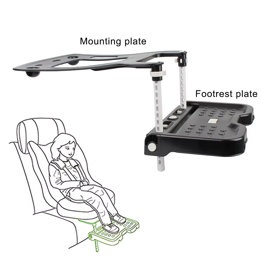 Siège de sécurité pour enfants, accessoires de voiture, Support de fixation de repose-pieds de landau, Support universel pliable pour pédale de bébé