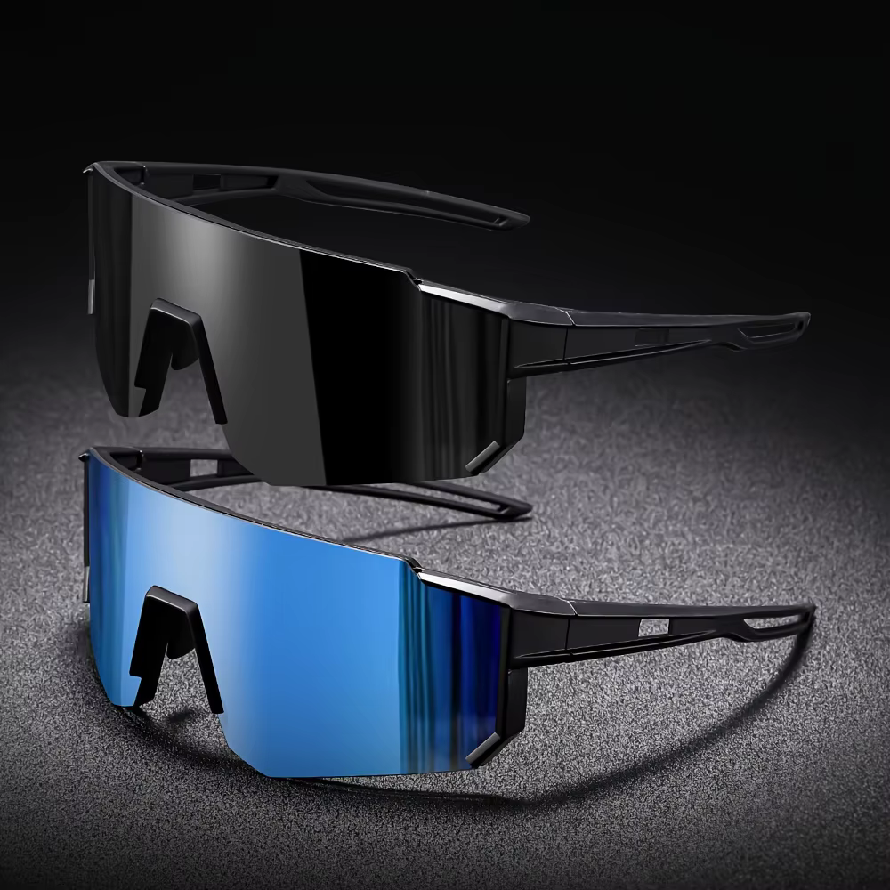 Lunettes de soleil de cyclisme surdimensionnées pour hommes, lunettes de vélo, lunettes anti-vent, verres pour la conduite sur route