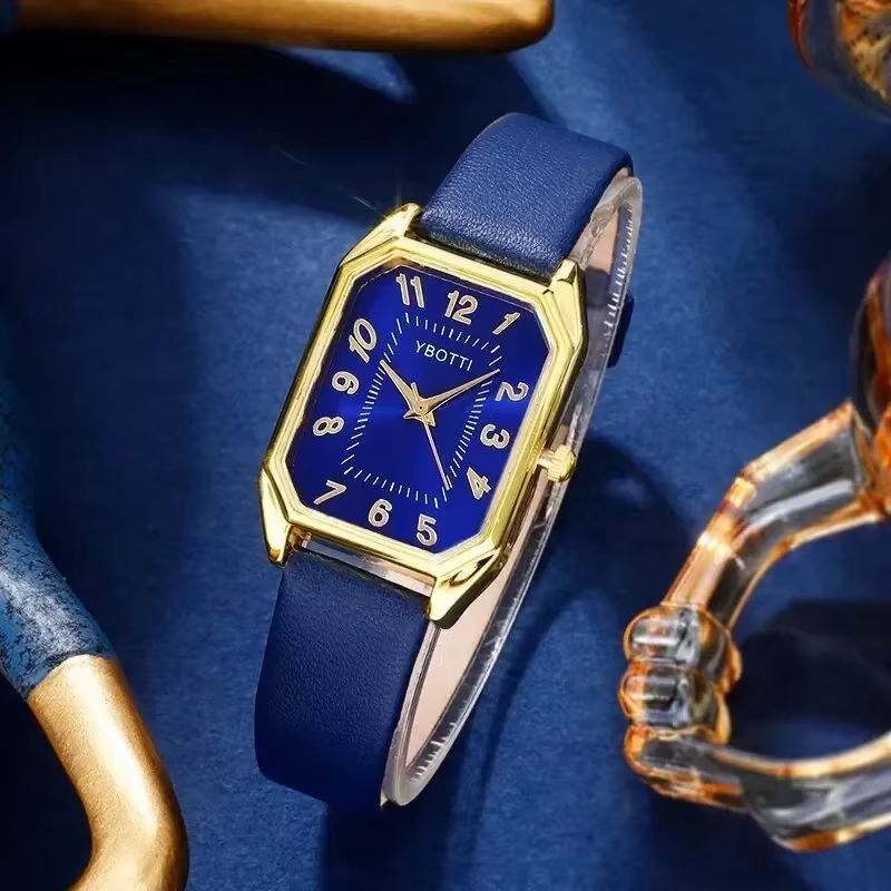 Montre-bracelet à quartz carrée pour femme