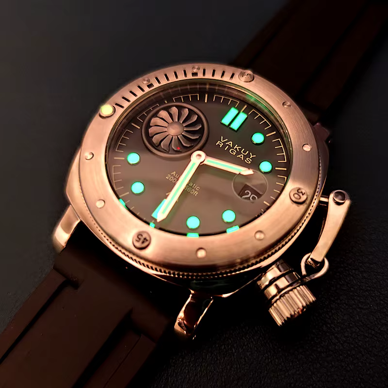 Montre militaire mécanique automatique pour hommes