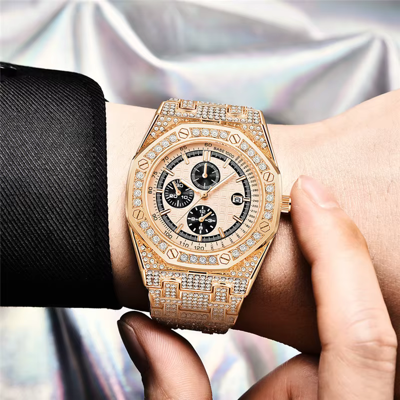 Montre à quartz de marque originale pour hommes