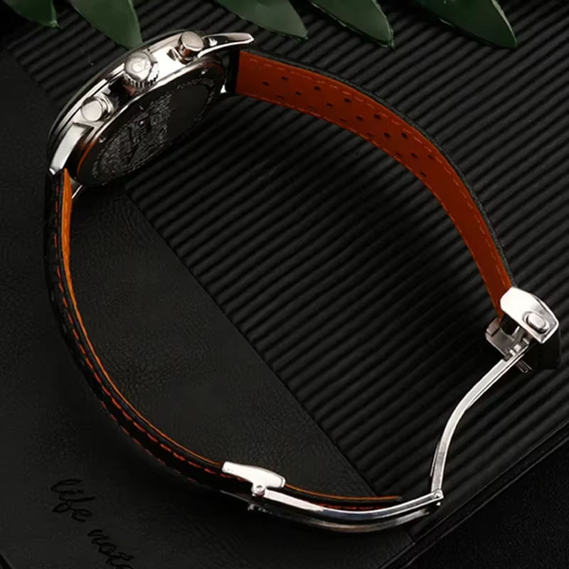 Bracelet de montre en cuir véritable 22mm