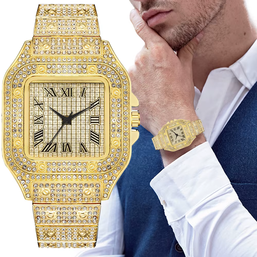 Montre à quartz classique de luxe pour homme