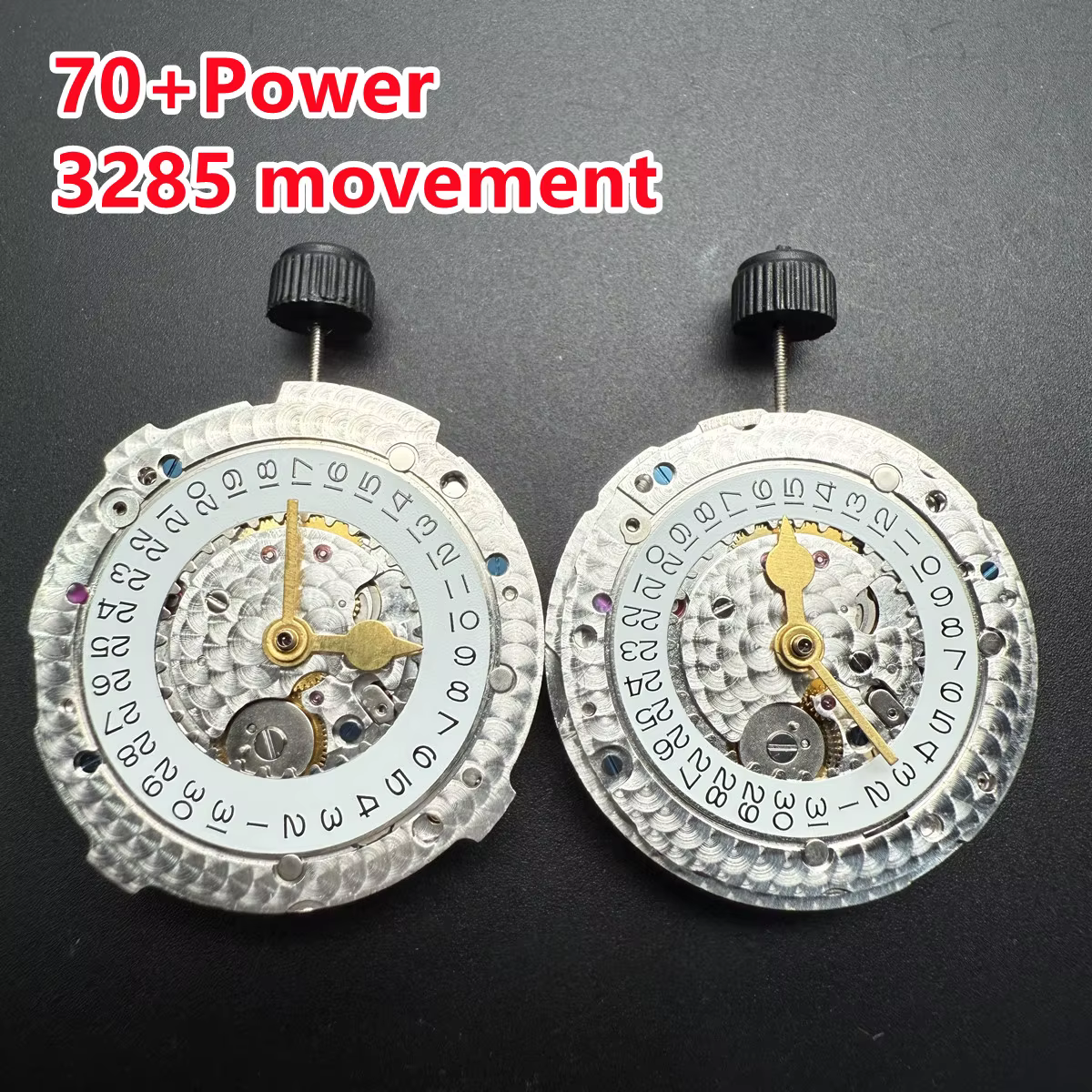 70 + heures de puissance shanghai 3285 GMT maître mouvement mécanique automatique balancier bleu hommes montre 4 aiguilles VR3285 pour 126710
