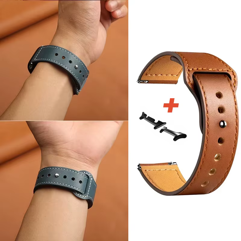 Bracelet en cuir pour Samsung Galaxy Watch 8 Classic/40 44mm