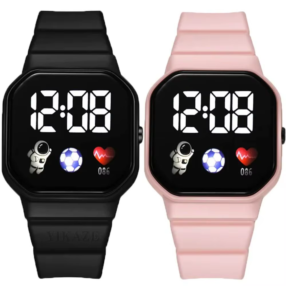 Spaceman LED montres numériques nouvelle mode étanche enfants Sport montre bracelet en Silicone montre-bracelet électronique hommes femmes étudiant