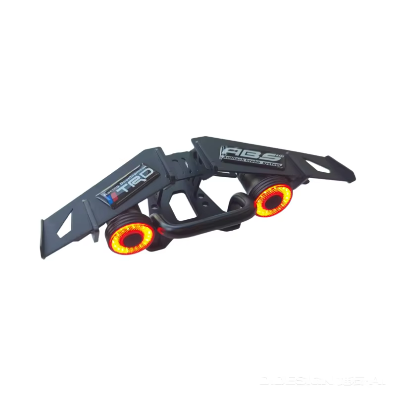 Accessoires électriques de skateboard à quatre roues, feux arrière de skateboard, feux de freinage, feux de poignée, mains courantes, feux de skateboard