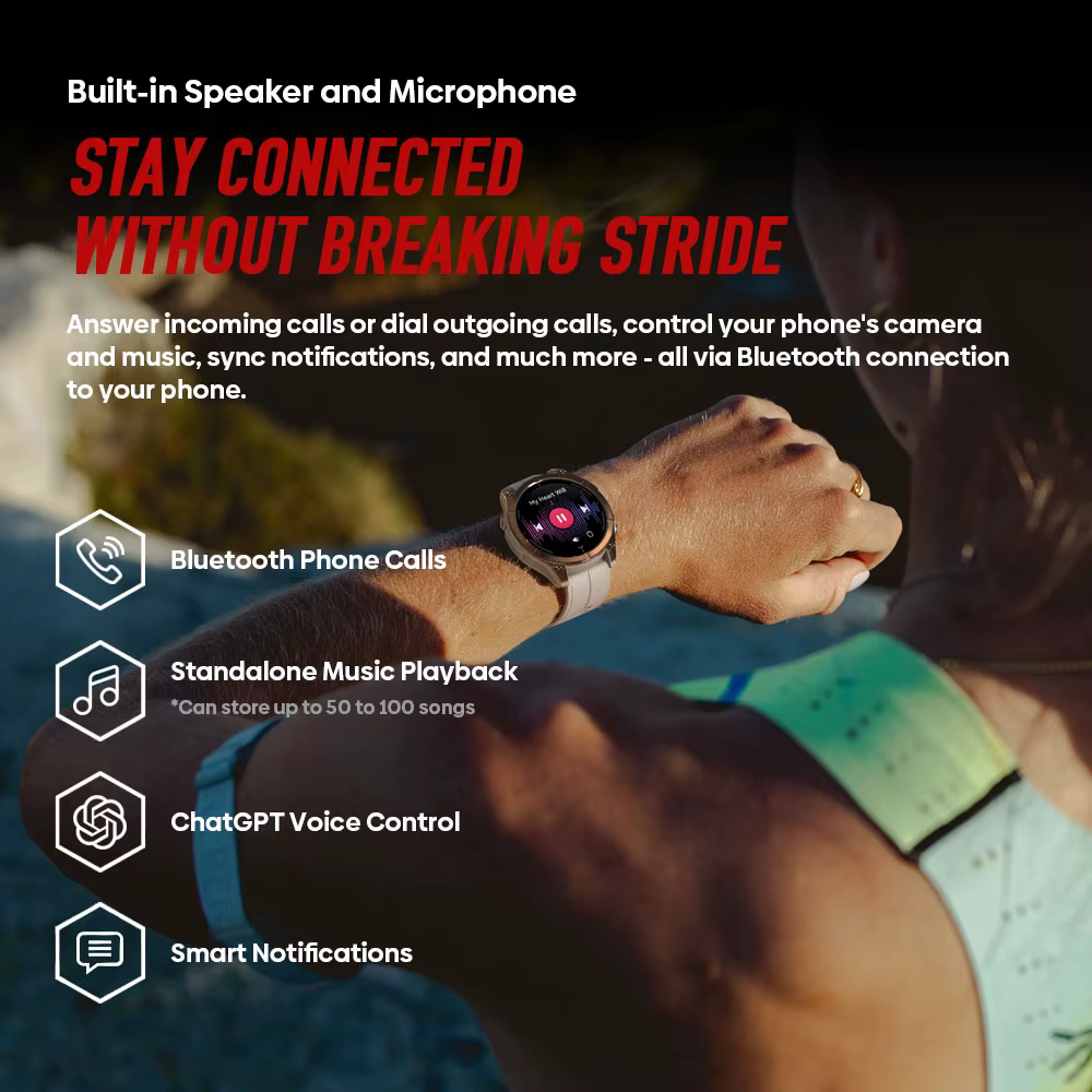 Nouvelle montre connectée GPS Zeblaze Stratos 4 Pro avec écran AMOLED de 1