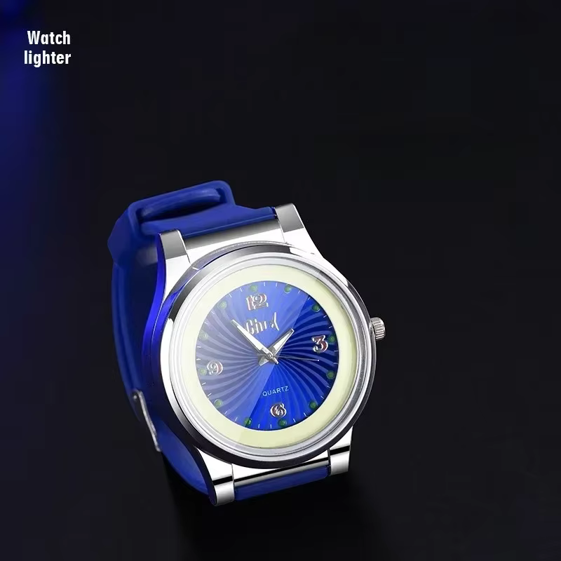 Montre allume-cigare 2 en 1, montre-bracelet coupe-vent en tungstène, chargeur USB, montre de sport pour garçons, allume-cigare, cadeaux