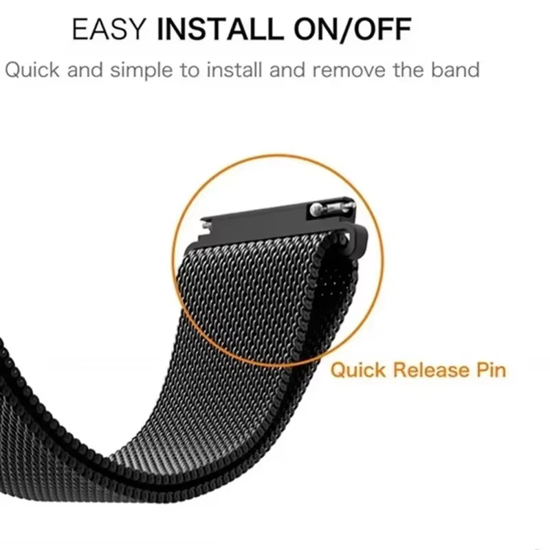 Bracelet en métal pour montre Garmin Vivoactive 5 4 3