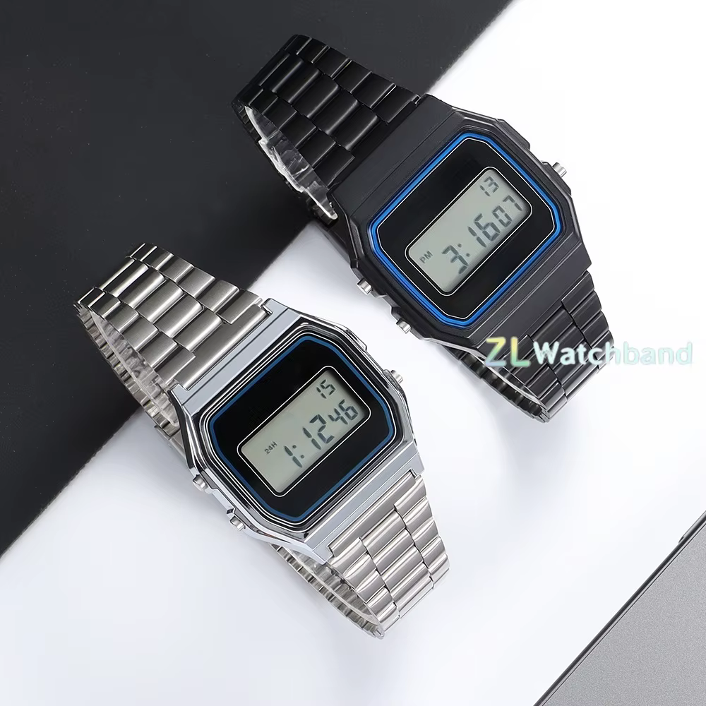 Bracelet de montre pour Casio F-91W F105 F108 A158W A168 AE1200 AE1300
