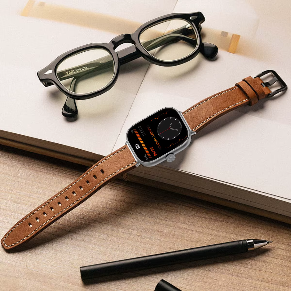 Bracelet en cuir pour montre Redmi 5 4