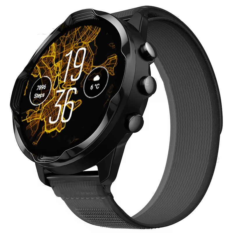 Bracelet en Nylon à boucle de voyage de 24mm pour Suunto 9 7 Baro/Suunto D5 Spartan Sport poignet HR/Baro montre intelligente bande remplaçable ceintures Correa