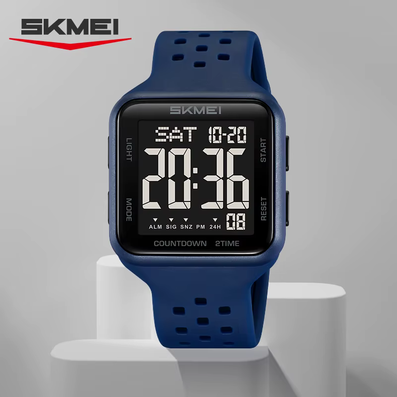 SKMEI 2440 hommes montre antichoc étanche compte à rebours homme montre-bracelet militaire réveil 1858 Reloj Hombre livraison gratuite montres