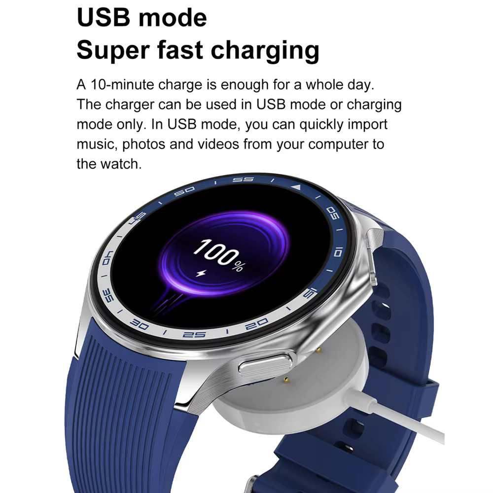 OPPO montre X Smartwatch hommes AMOLED HD écran 32GB grande mémoire MP3 + MP4 lecture Mode USB