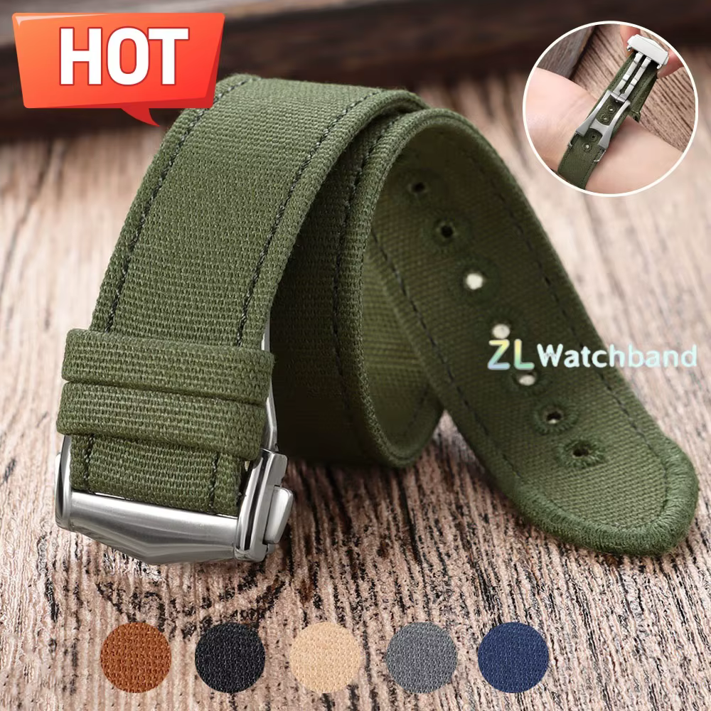 Bracelet de montre en toile de nylon de qualité supérieure pour hommes