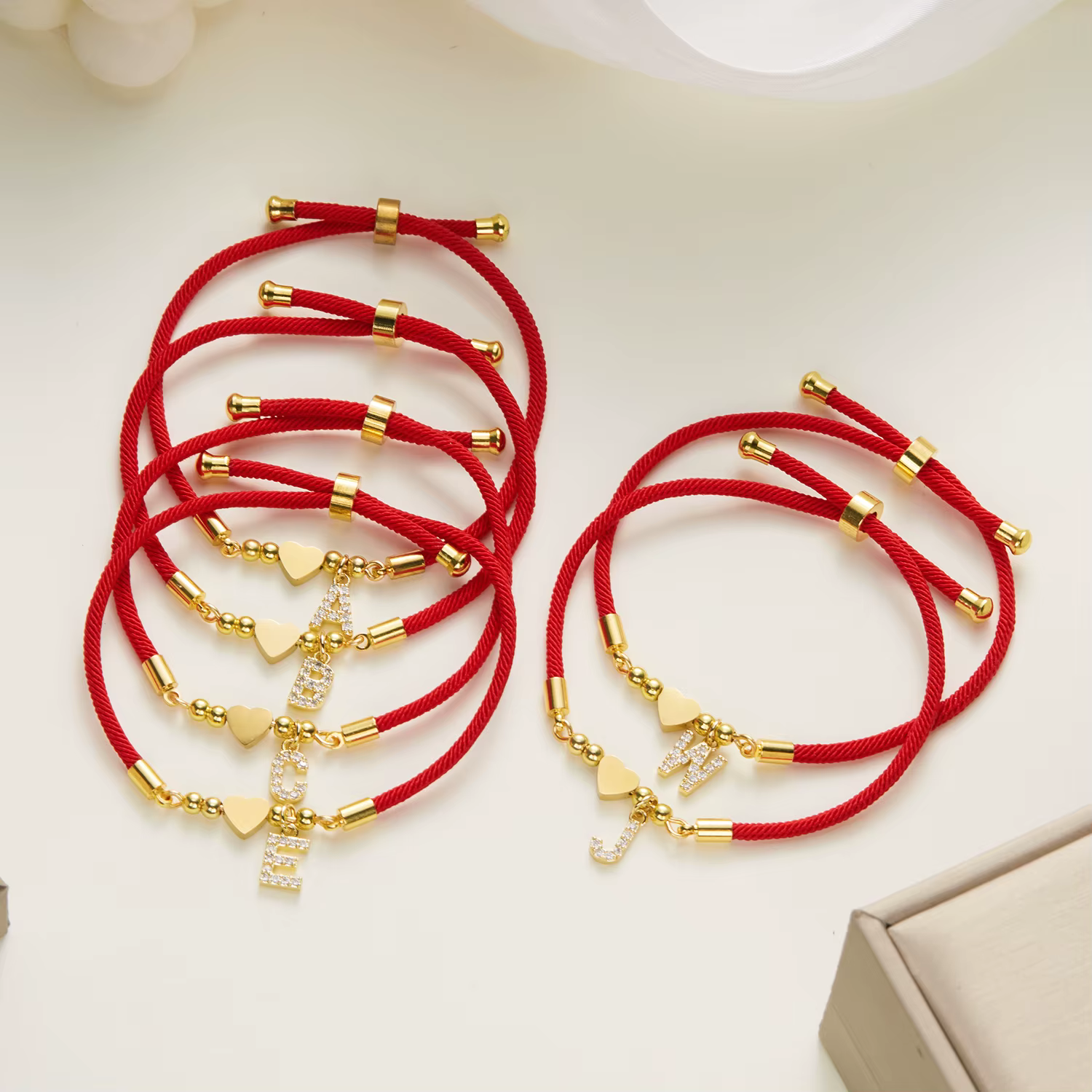 Bracelet Initial en acier inoxydable pour femmes