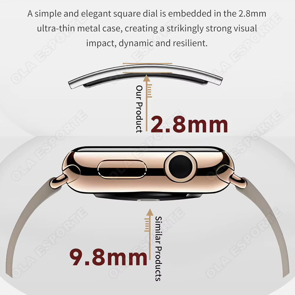 Nouvelle montre connectée ultra-fine pour hommes
