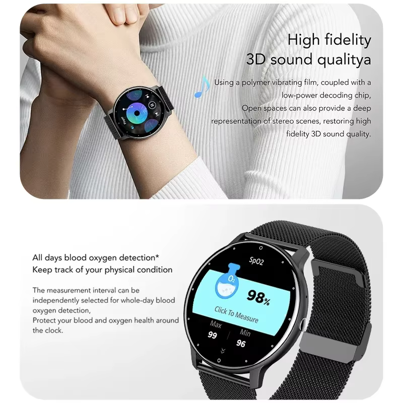 Original usine ZL02 pour Xiaomi SmartWatch femmes hommes plein écran tactile Bluetooth 5.2 appel étanche GPS sport Fitness Tracker