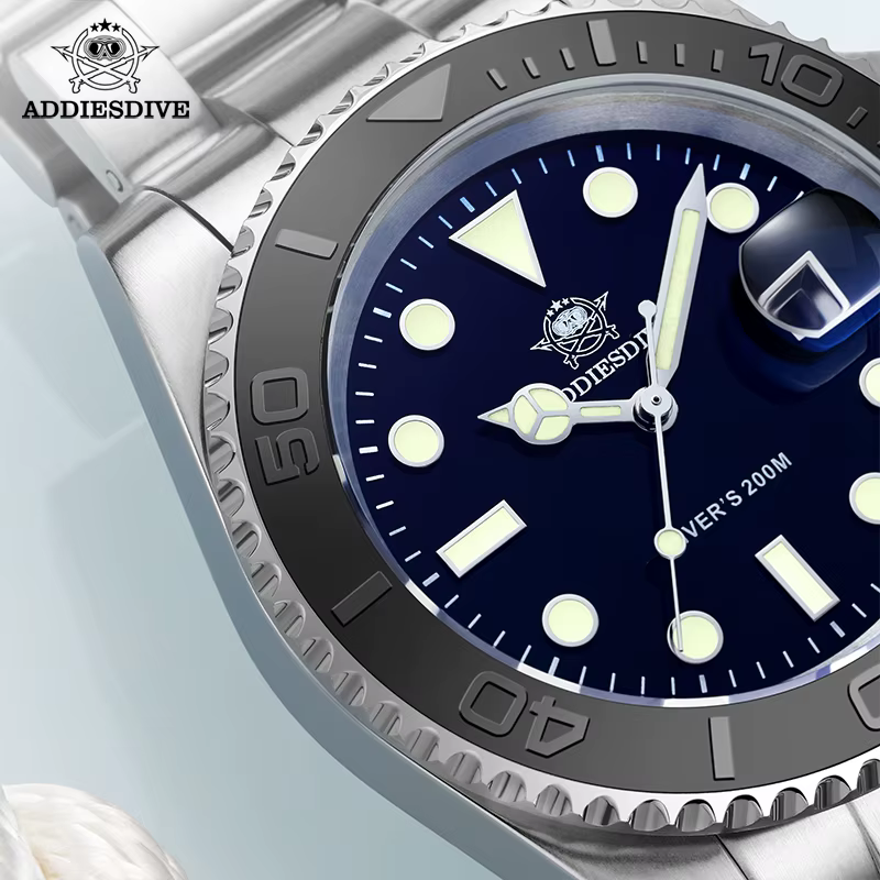 ADDIESDIVE luxueux montre à Quartz analogique pour hommes BGW9 lumineux 20 barres étanche