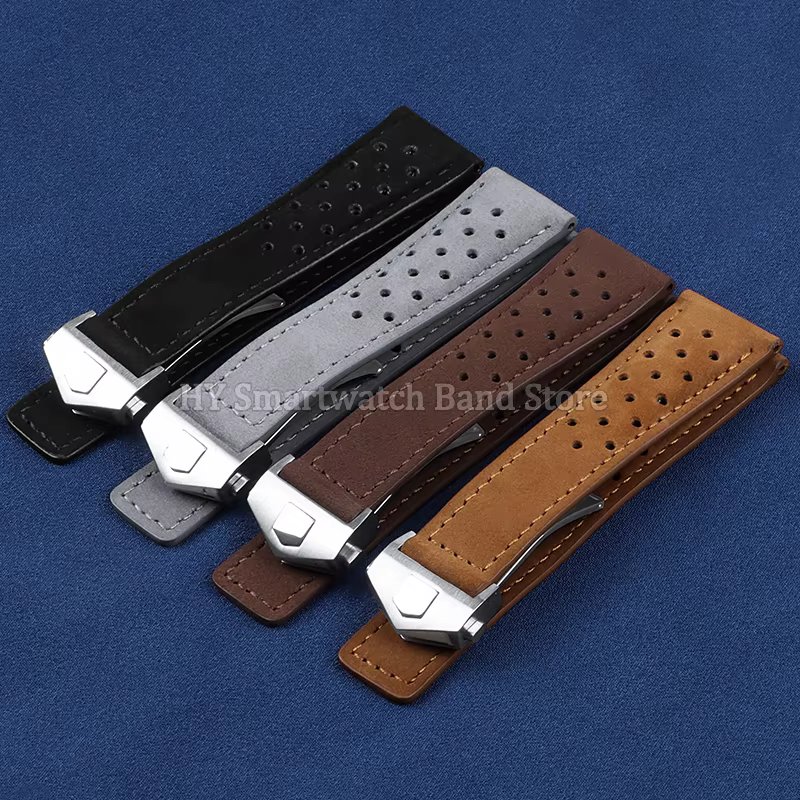 Bracelet de montre en cuir de vache pour Tag Heuer