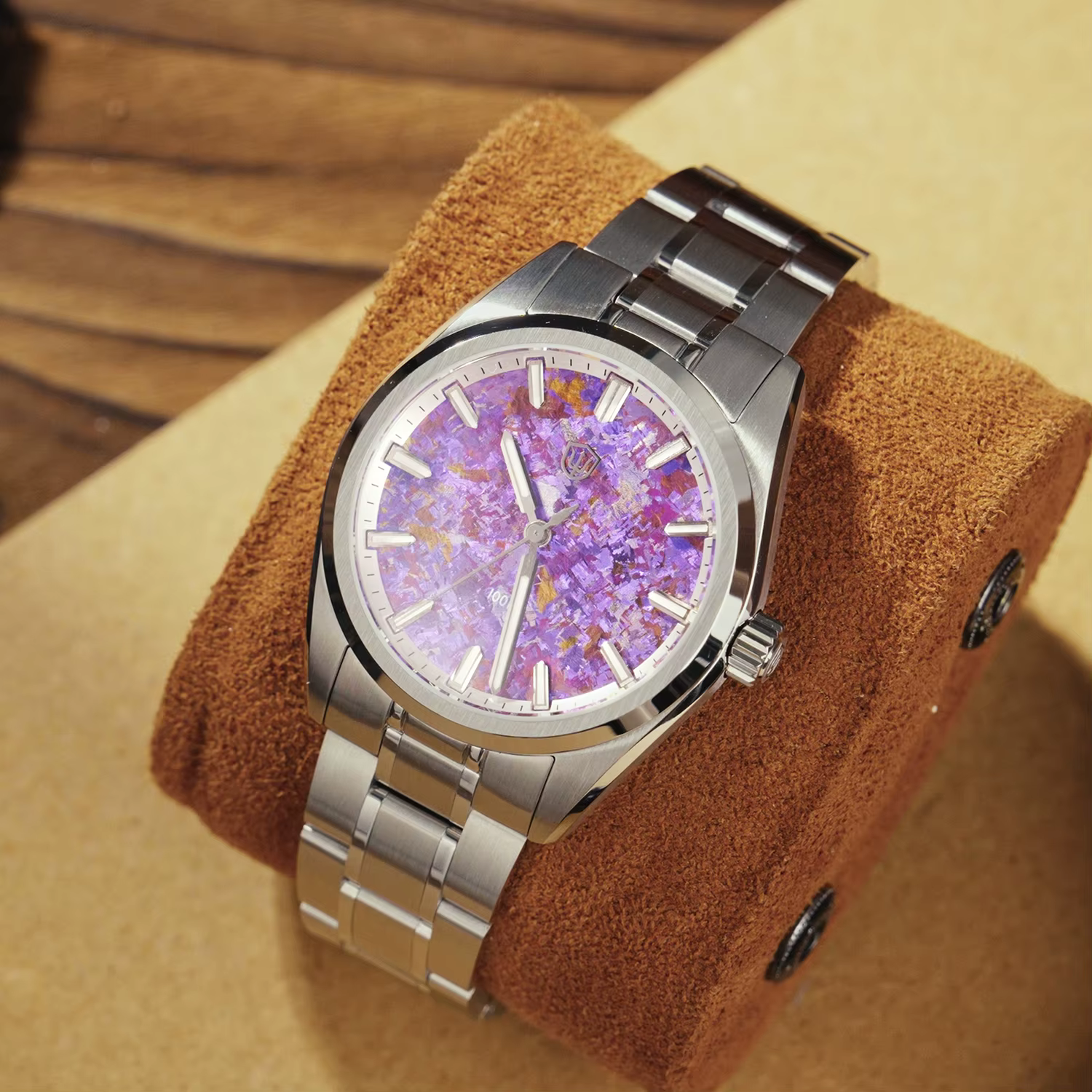 Watchdives WD0003C Nouvelle montre de luxe à cadran en titane effet cristal de glace Mouvement VH31 Verre saphir