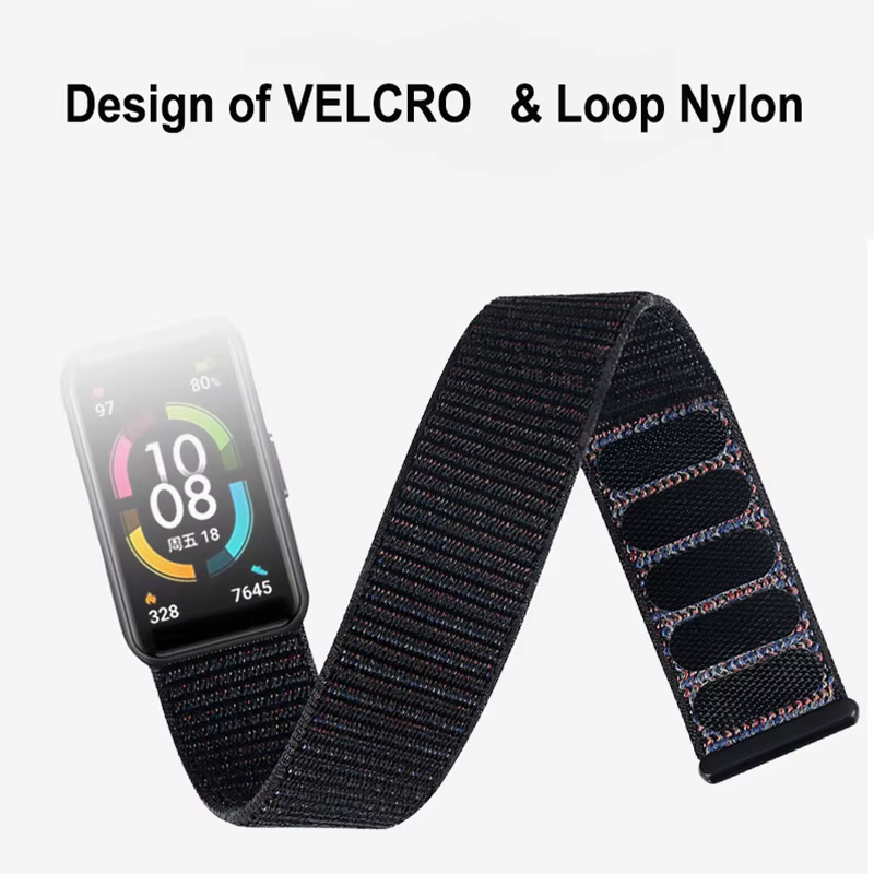 Nouveau bracelet en Nylon pour Huawei Band6 Correa Smartwatch ceinture de remplacement respirant Sport pour HONOR Band