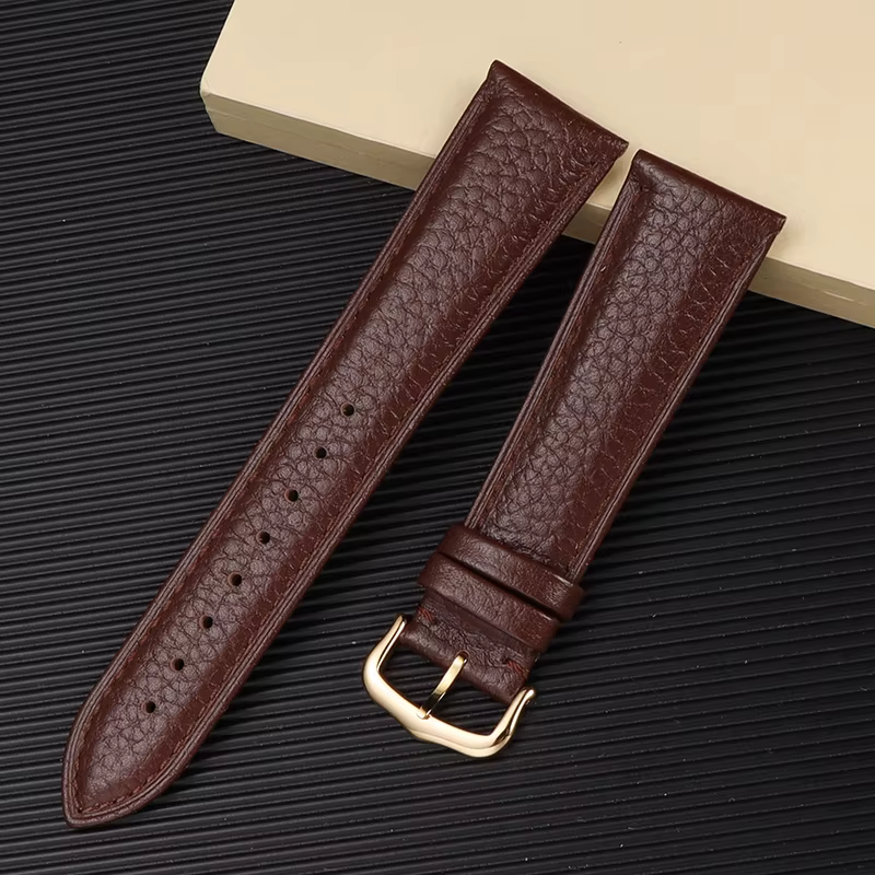 Bracelet de montre en cuir véritable
