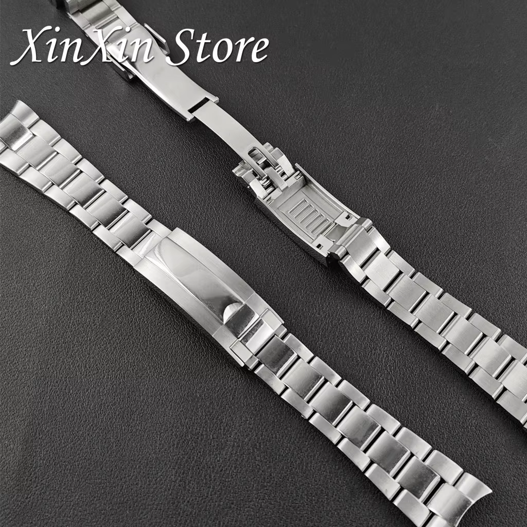 Bracelet de montre de haute qualité en acier inoxydable massif 904L brossé et poli